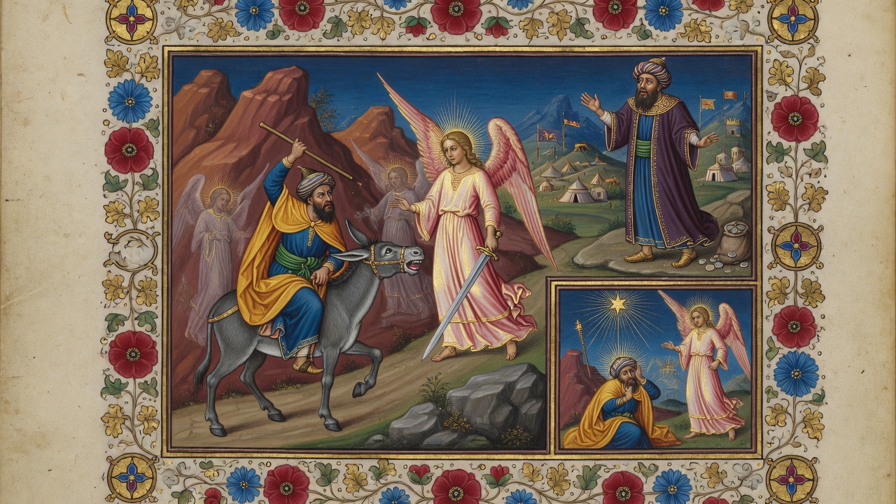 Illustration of Balaam and Balak