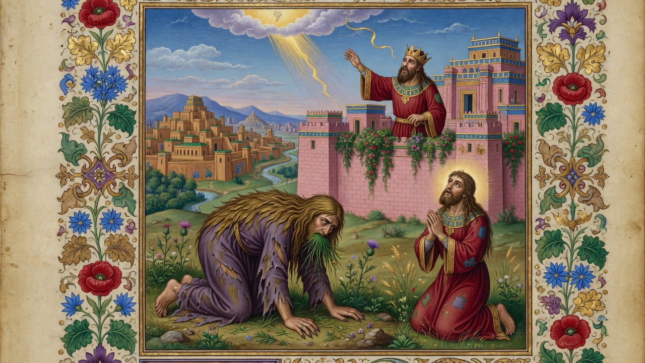 Illustration of Nebuchadnezzar's Madness
