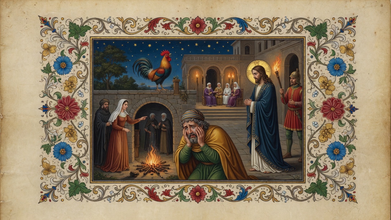 Illustration of Peter's Denial