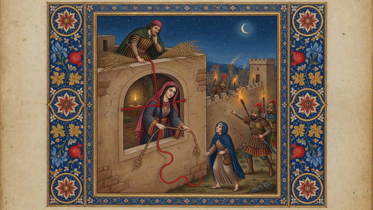 Illustration of Rahab and the Spies