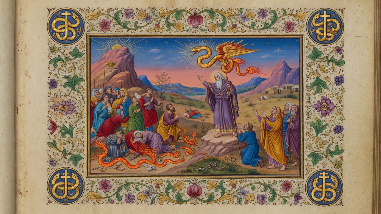 Illustration of The Brass Serpent