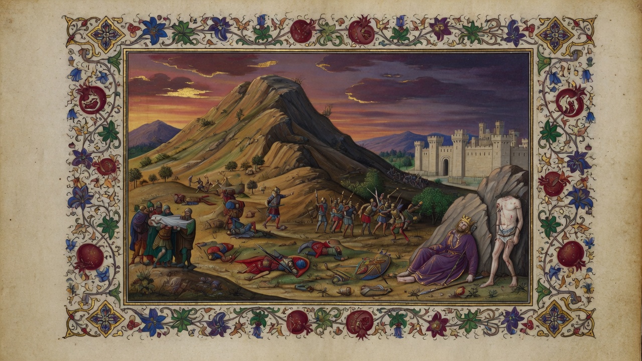 Illustration of Mount Gilboa