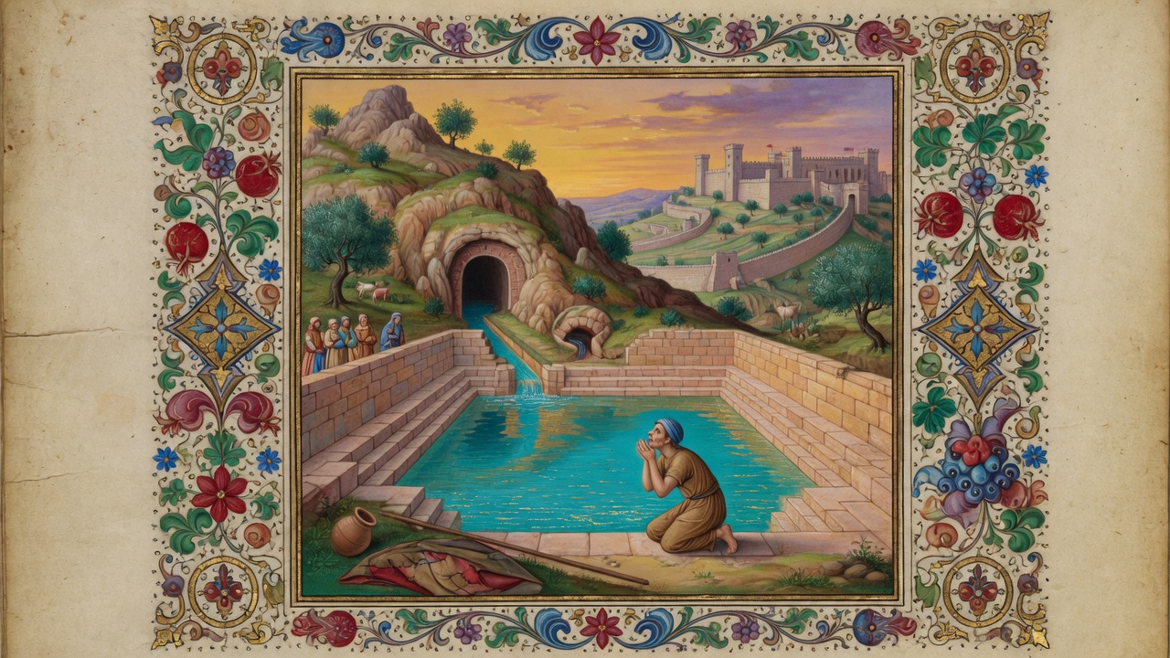 Illustration of Pool of Siloam
