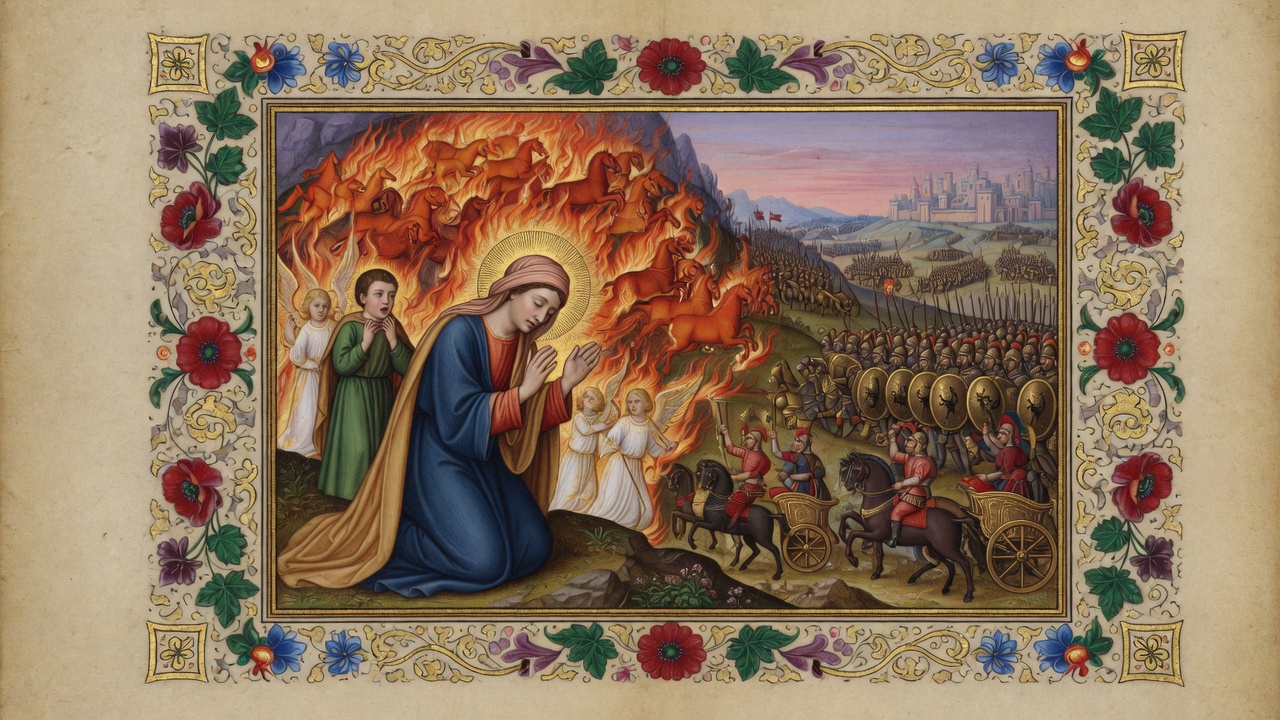 Illustration of Elisha's Prayer: Open His Eyes