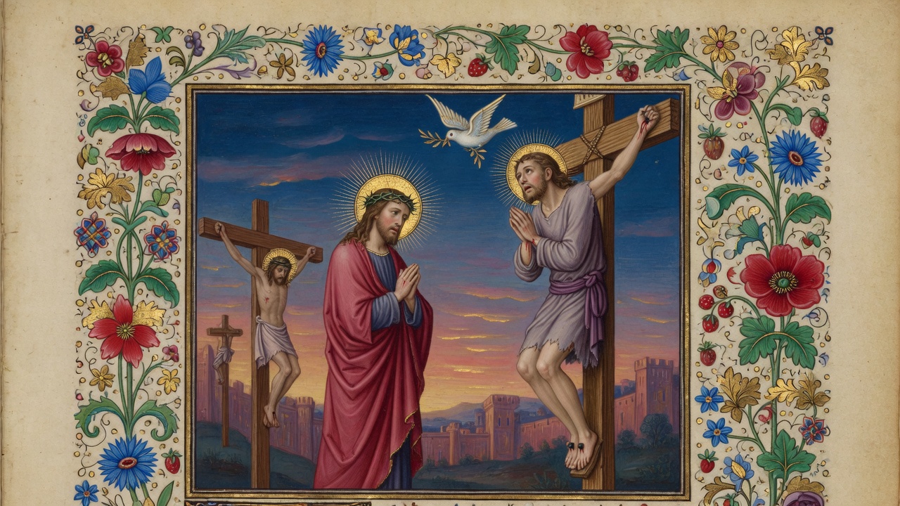 Illustration of The Thief on the Cross