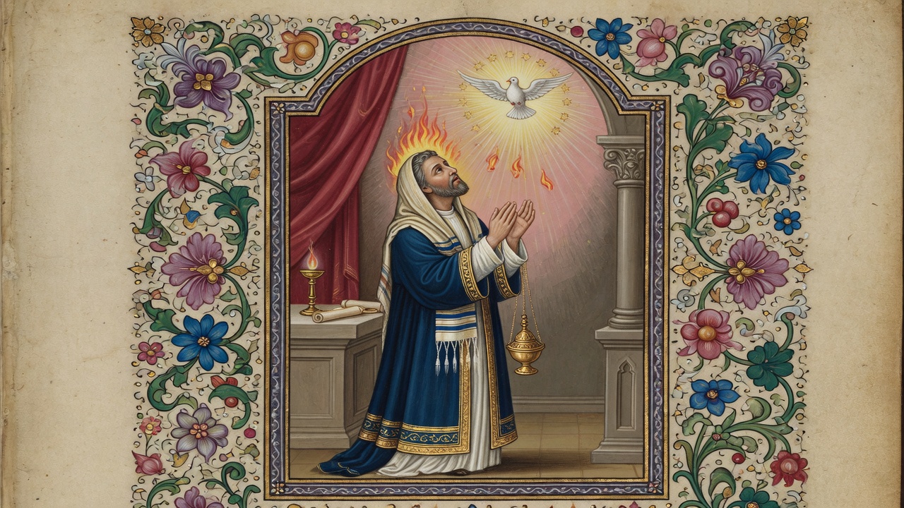 Illustration of Zechariah's Song (Benedictus)