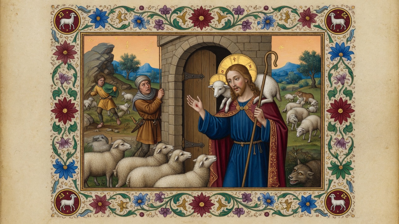 Illustration of The Good Shepherd Discourse